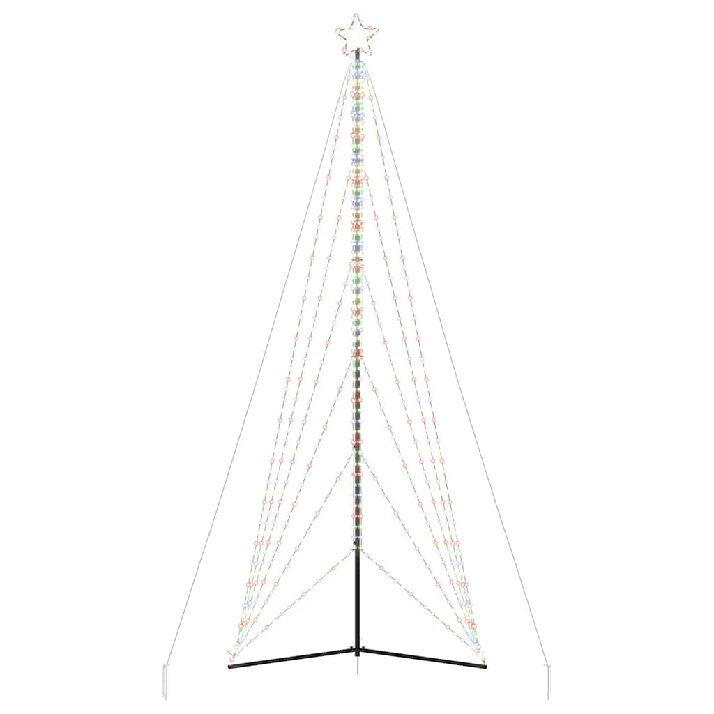 vidaXL Pom de Crăciun LED 861 LED-uri colorate 478 cm