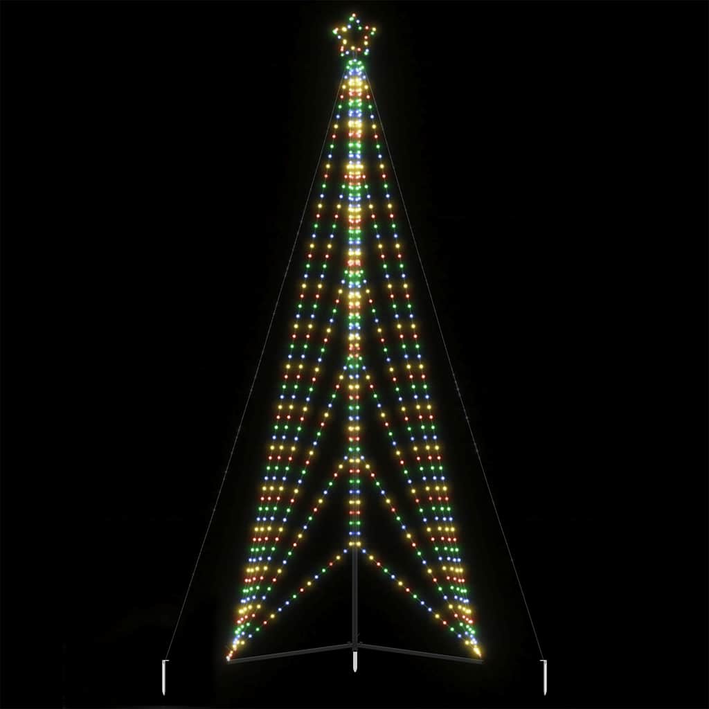 vidaXL Pom de Crăciun LED 861 LED-uri colorate 478 cm