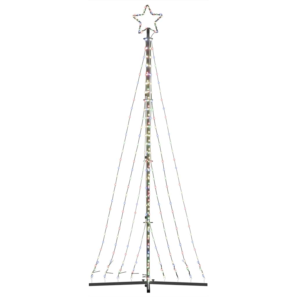 vidaXL Pom de Crăciun LED 447 LED-uri colorate 249 cm