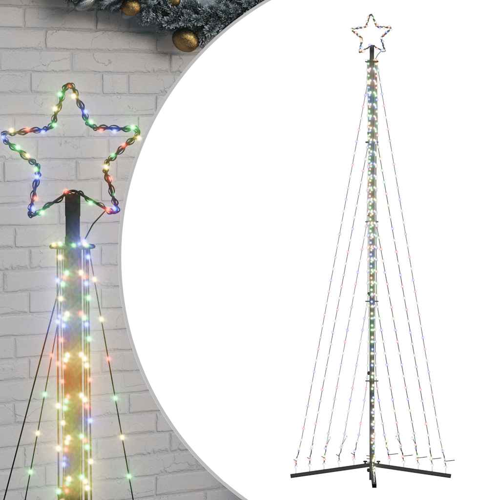 vidaXL Pom de Crăciun LED 495 LED-uri colorate 300,5 cm vidaXL Pom de Crăciun LED 495 LED-uri colorate 300,5 cm