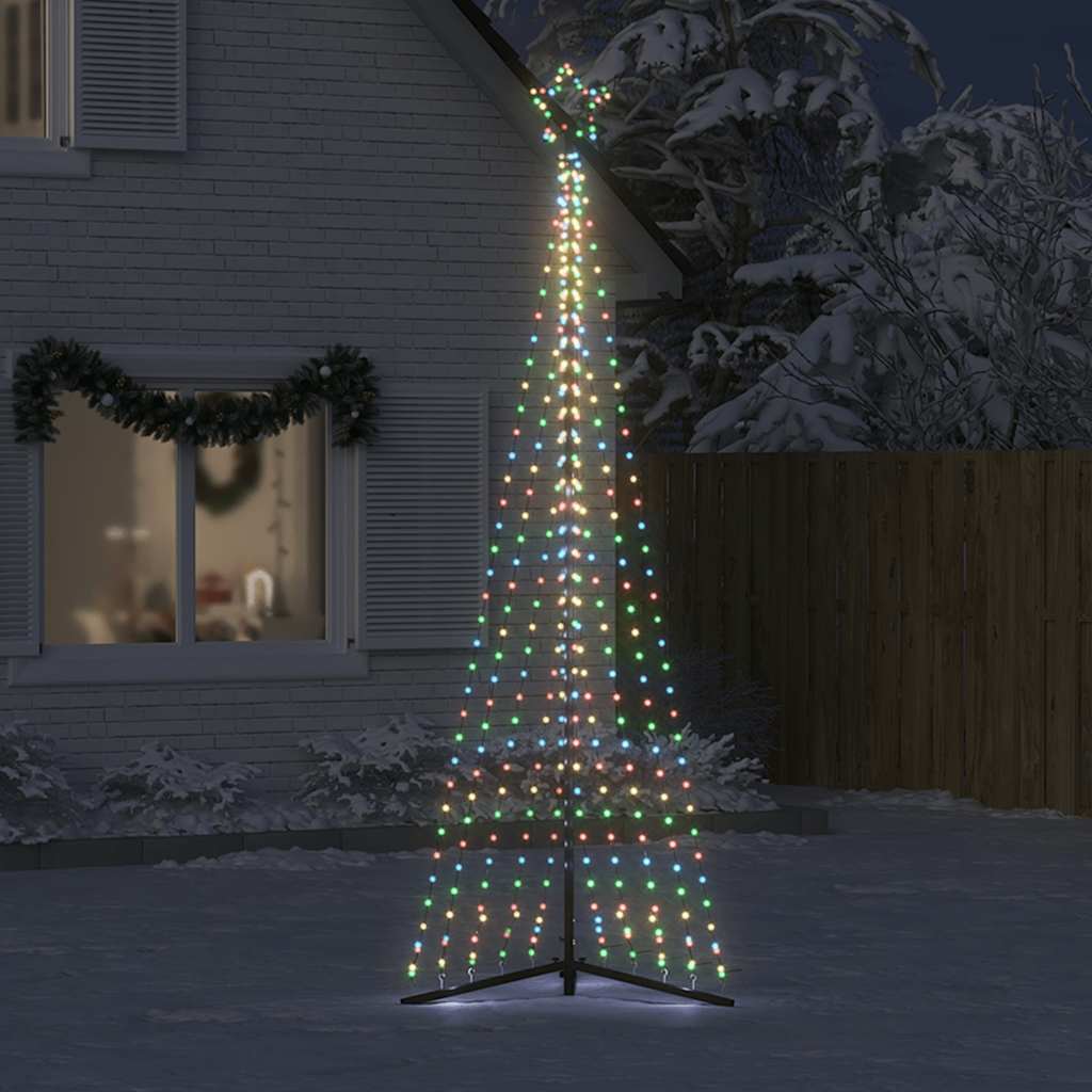 vidaXL Pom de Crăciun LED 495 LED-uri colorate 300,5 cm vidaXL Pom de Crăciun LED 495 LED-uri colorate 300,5 cm