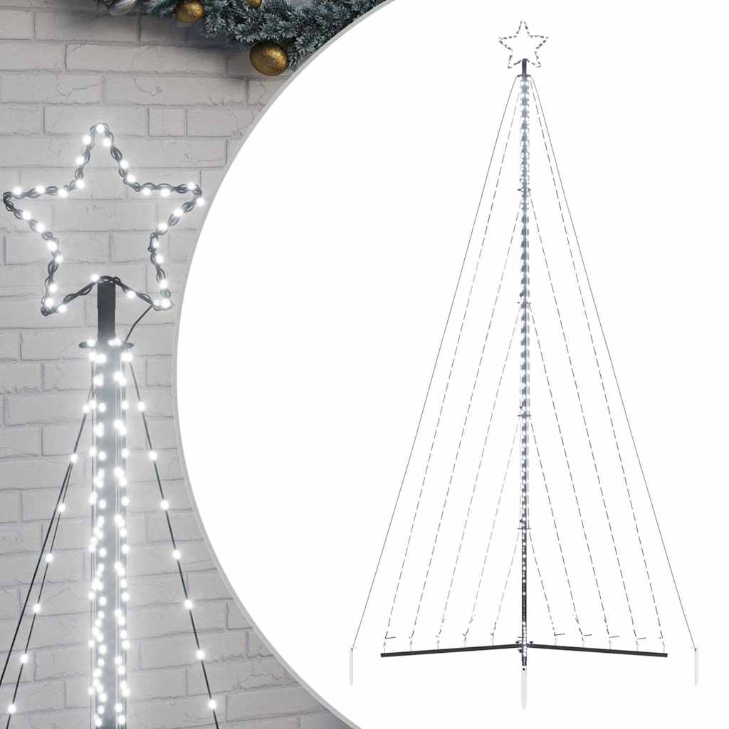 vidaXL Pom de Crăciun LED 570 LED-uri Alb Rece 399 cm vidaXL Pom de Crăciun LED 570 LED-uri Alb Rece 399 cm
