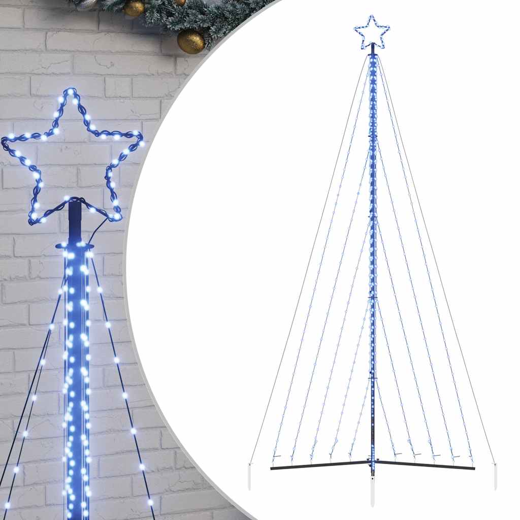vidaXL Pom de Crăciun LED 570 LED-uri Albastru 399 cm vidaXL Pom de Crăciun LED 570 LED-uri Albastru 399 cm