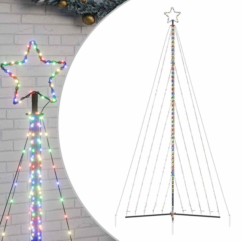 vidaXL Pom de Crăciun LED 570 LED-uri colorate 399 cm