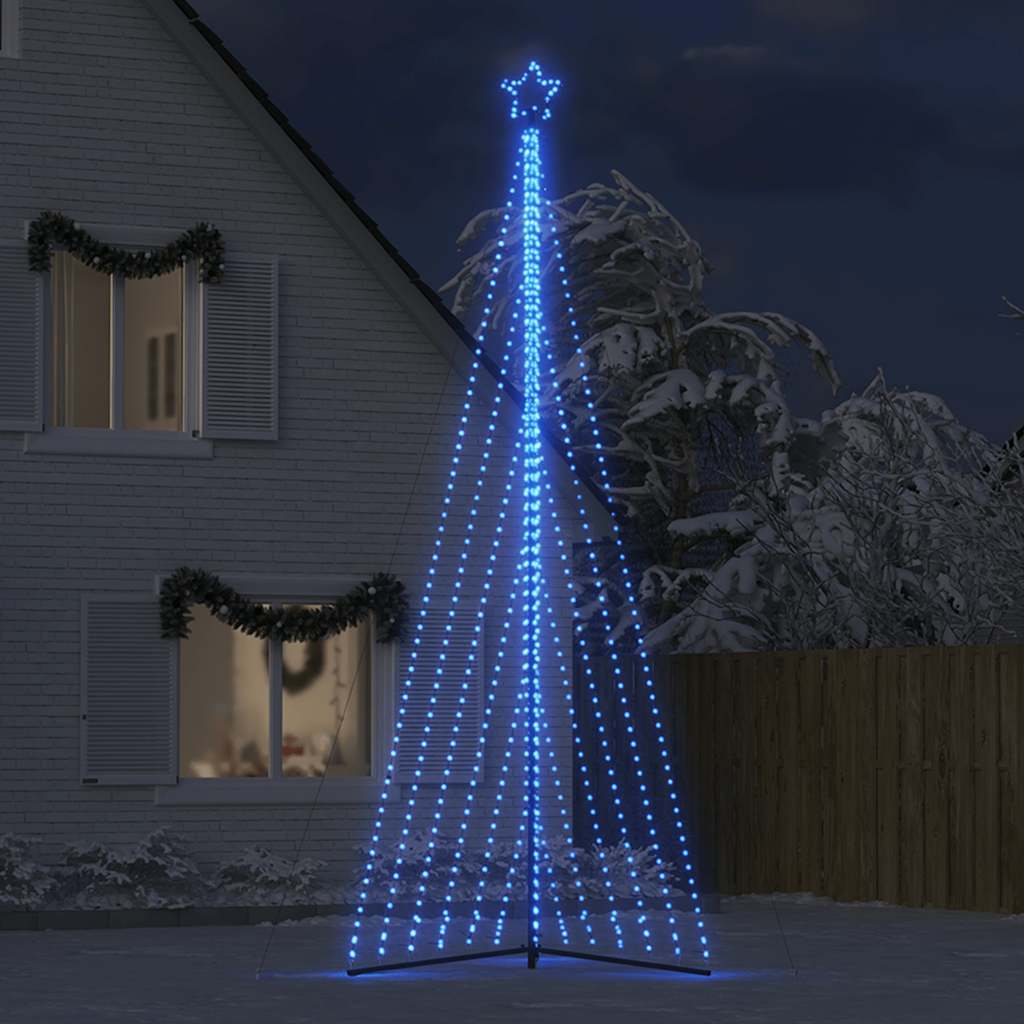 vidaXL Pom de Crăciun LED 789 LED-uri Albastru 476 cm