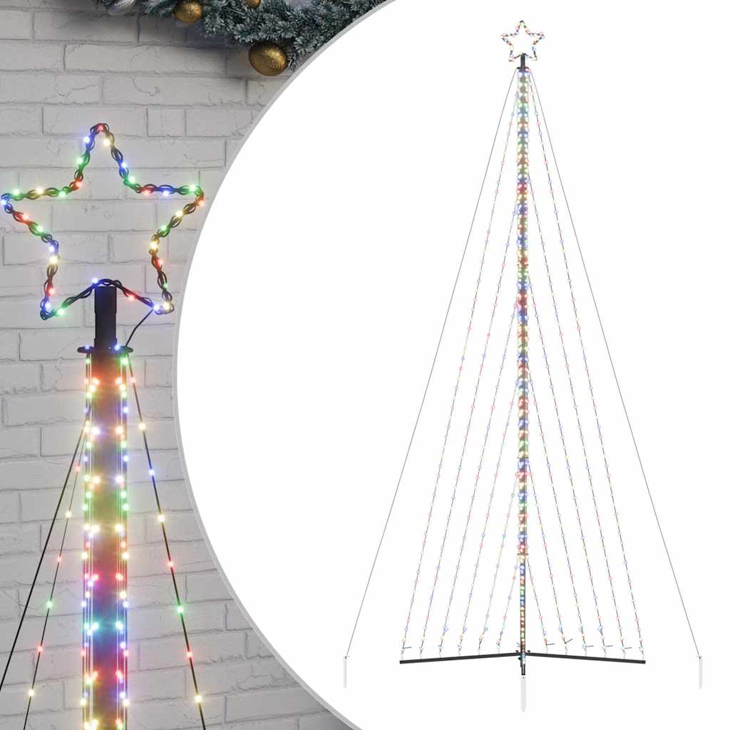 vidaXL Pom de Crăciun LED 789 LED-uri colorate 476 cm vidaXL Pom de Crăciun LED 789 LED-uri colorate 476 cm