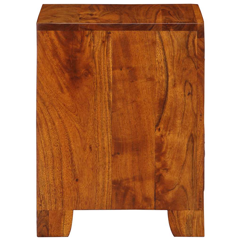 vidaXL Noptiera 35x35x45 cm din lemn masiv de salcam