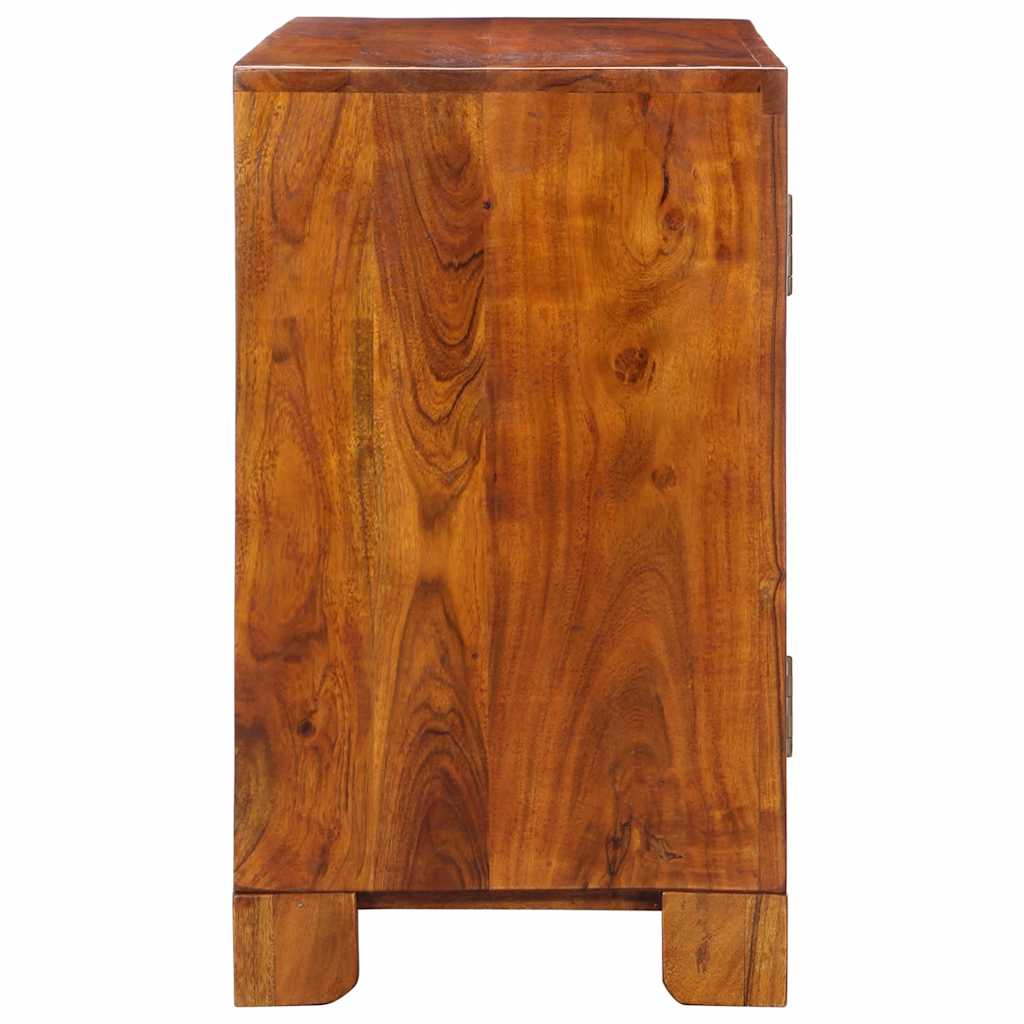 vidaXL Bufetă multicolor 90x35x60 din lemn masiv de salcâm