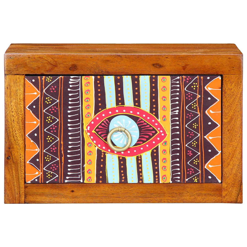 vidaXL Dulap de noapte Maro 35 x 30 x 22 cm lemn masiv de acacia