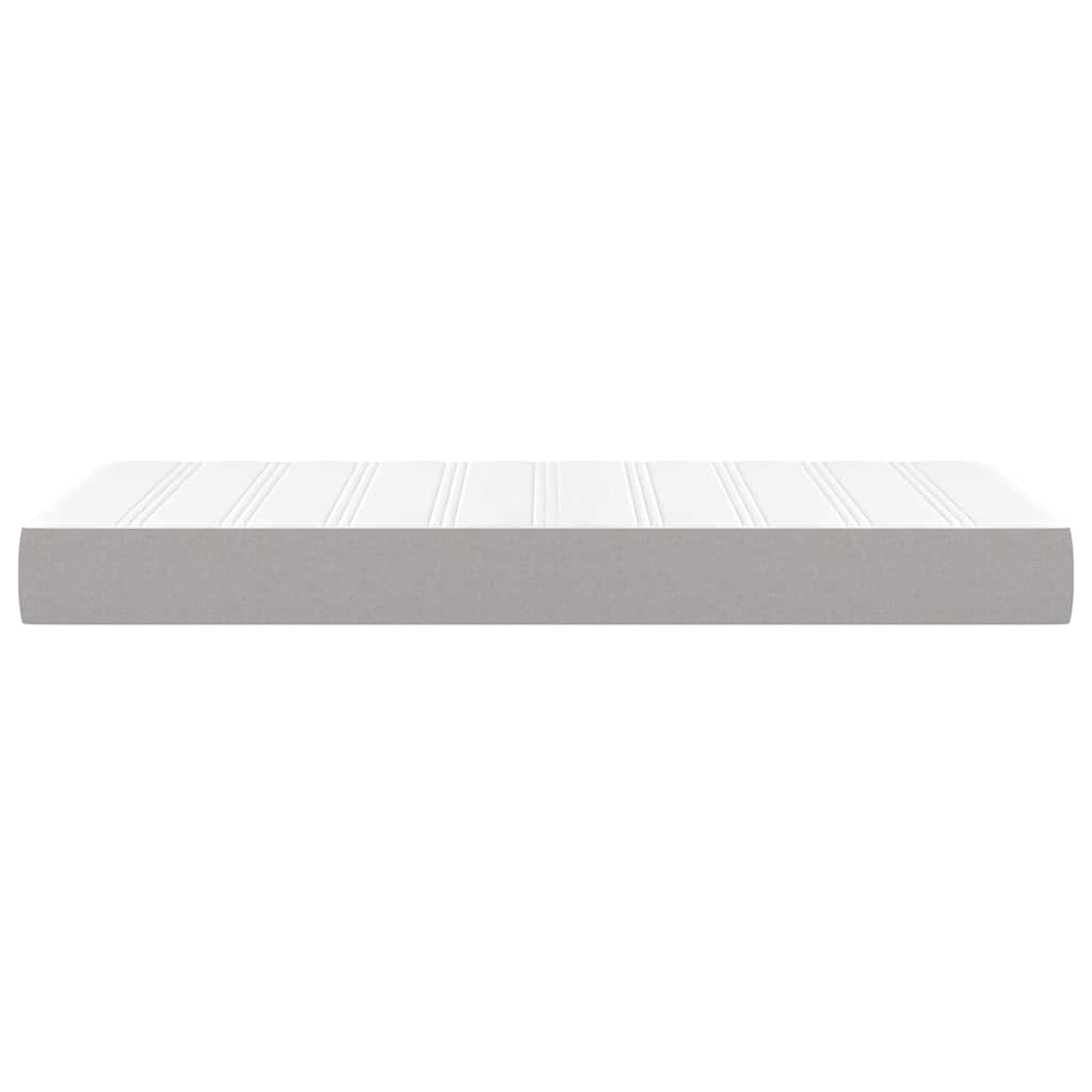 vidaXL Saltea cu arcuri buzunar de copii, gri deschis 80x160 cm textil vidaXL Saltea cu arcuri buzunar de copii, gri deschis 80x160 cm textil