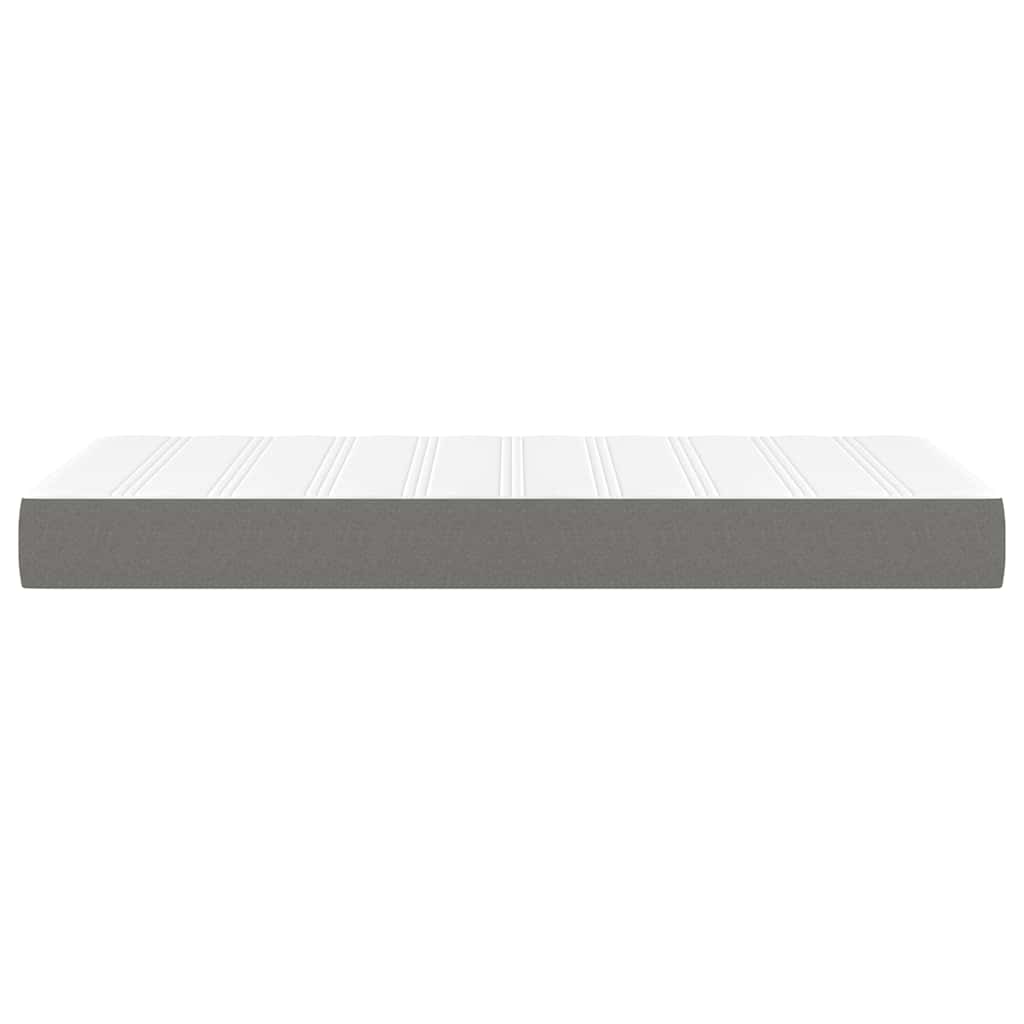 vidaXL Saltea cu arcuri buzunar de copii, gri închis 80x160 cm textil vidaXL Saltea cu arcuri buzunar de copii, gri închis 80x160 cm textil