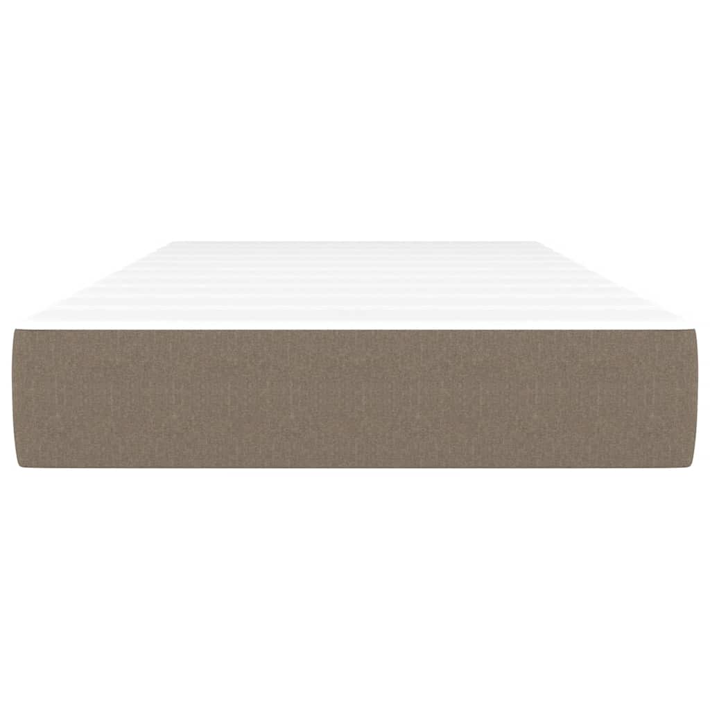vidaXL Saltea cu arcuri buzunar de copii, gri taupe 80x160 cm textil vidaXL Saltea cu arcuri buzunar de copii, gri taupe 80x160 cm textil