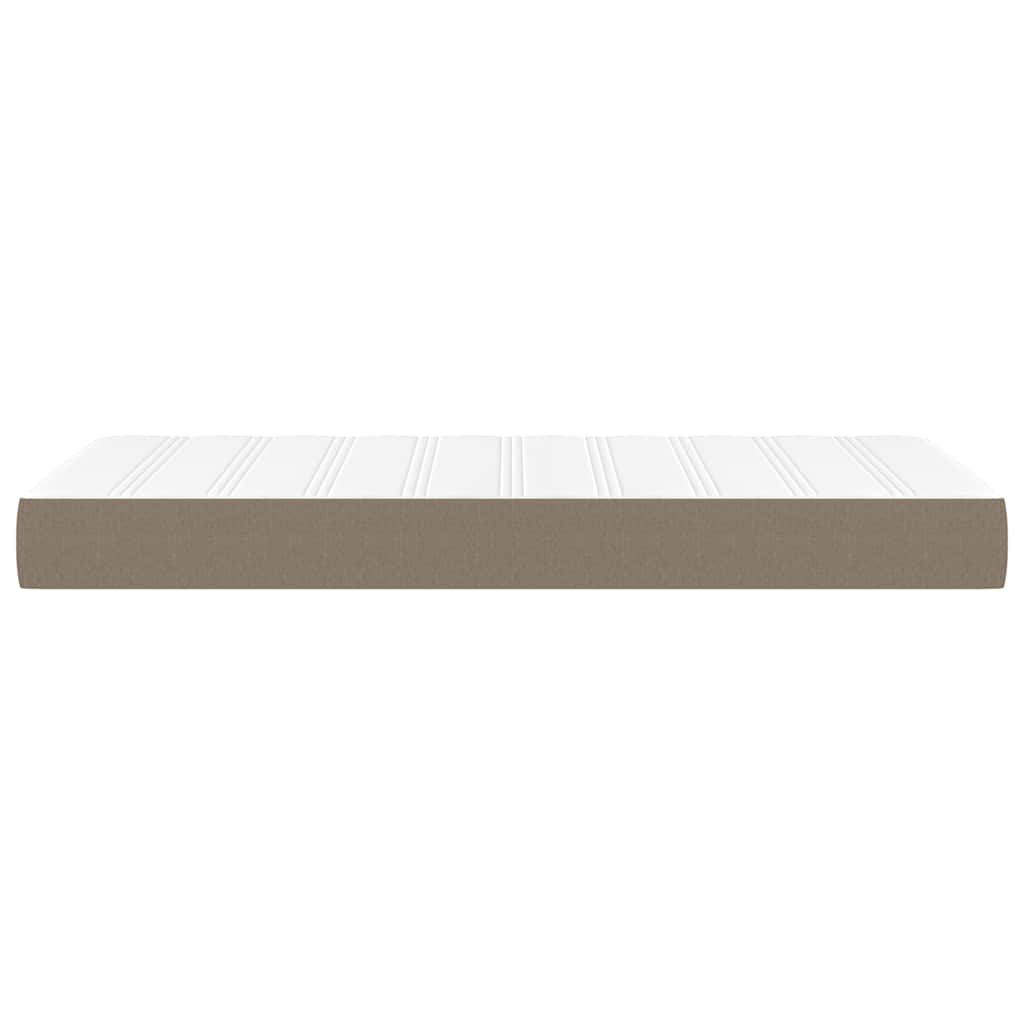 vidaXL Saltea cu arcuri buzunar de copii, gri taupe 80x160 cm textil vidaXL Saltea cu arcuri buzunar de copii, gri taupe 80x160 cm textil