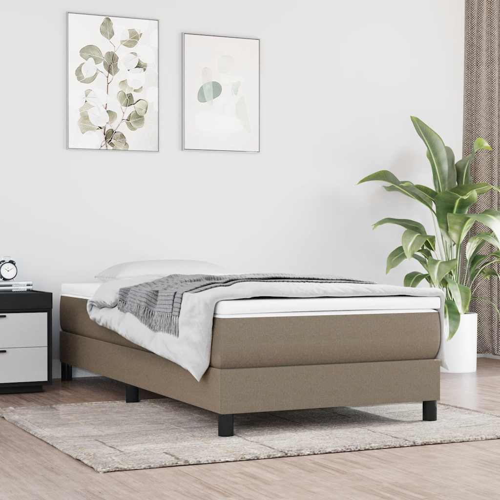 vidaXL Saltea cu arcuri buzunar de copii, gri taupe 80x160 cm textil vidaXL Saltea cu arcuri buzunar de copii, gri taupe 80x160 cm textil