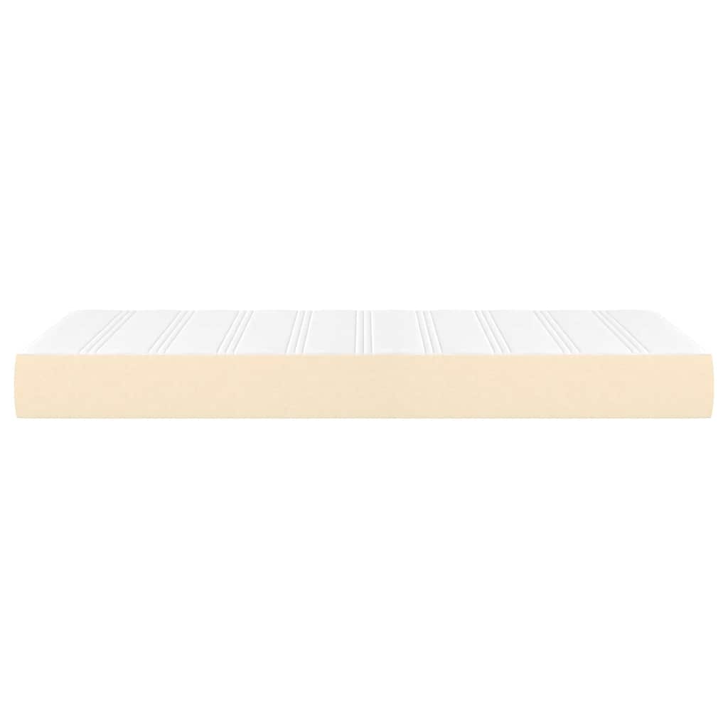 vidaXL Saltea cu arcuri buzunar de copii, crem 80x160 cm textil vidaXL Saltea cu arcuri buzunar de copii, crem 80x160 cm textil