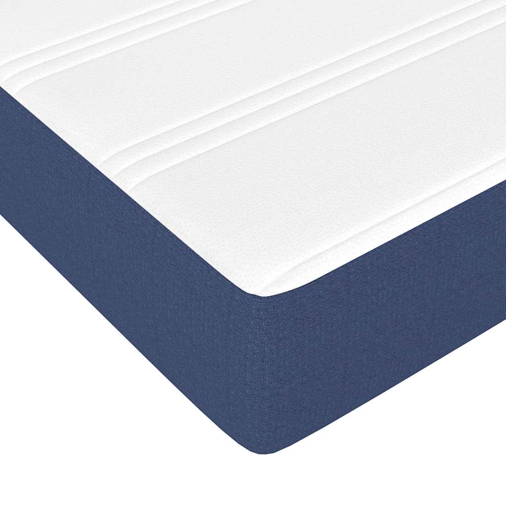 vidaXL Saltea cu arcuri buzunar de copii, albastru 80x160 cm textil vidaXL Saltea cu arcuri buzunar de copii, albastru 80x160 cm textil