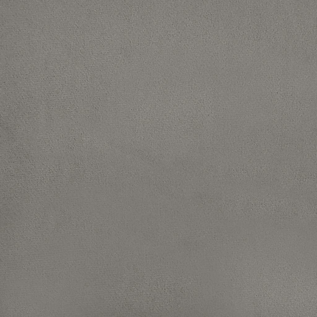 vidaXL Saltea cu arcuri buzunar de copii, gri deschis 80x160cm catifea vidaXL Saltea cu arcuri buzunar de copii, gri deschis 80x160cm catifea