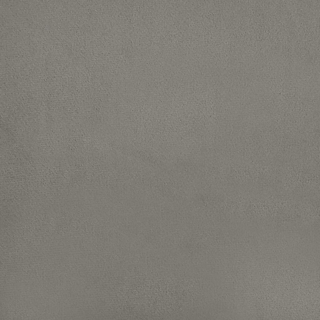 vidaXL Saltea de pat cu arcuri, gri deschis, 80x220x20 cm, catifea vidaXL Saltea de pat cu arcuri, gri deschis, 80x220x20 cm, catifea