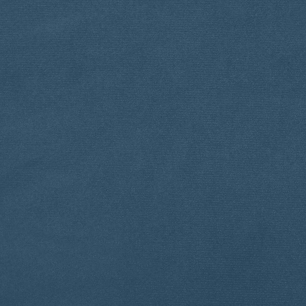 vidaXL Saltea de pat cu arcuri, albastru închis, 80x220x20 cm, catifea vidaXL Saltea de pat cu arcuri, albastru închis, 80x220x20 cm, catifea