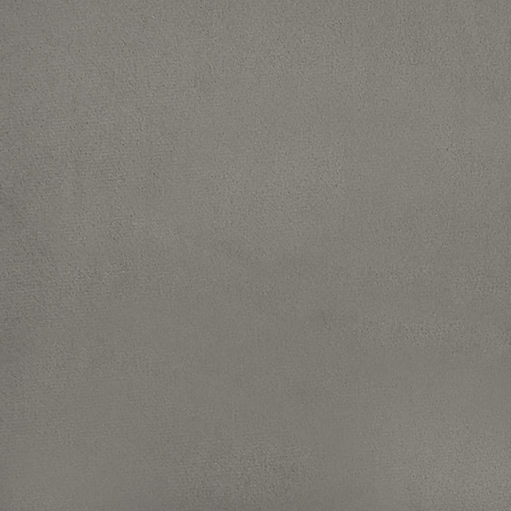 vidaXL Saltea de pat cu arcuri, gri deschis, 90x220x20 cm, catifea vidaXL Saltea de pat cu arcuri, gri deschis, 90x220x20 cm, catifea
