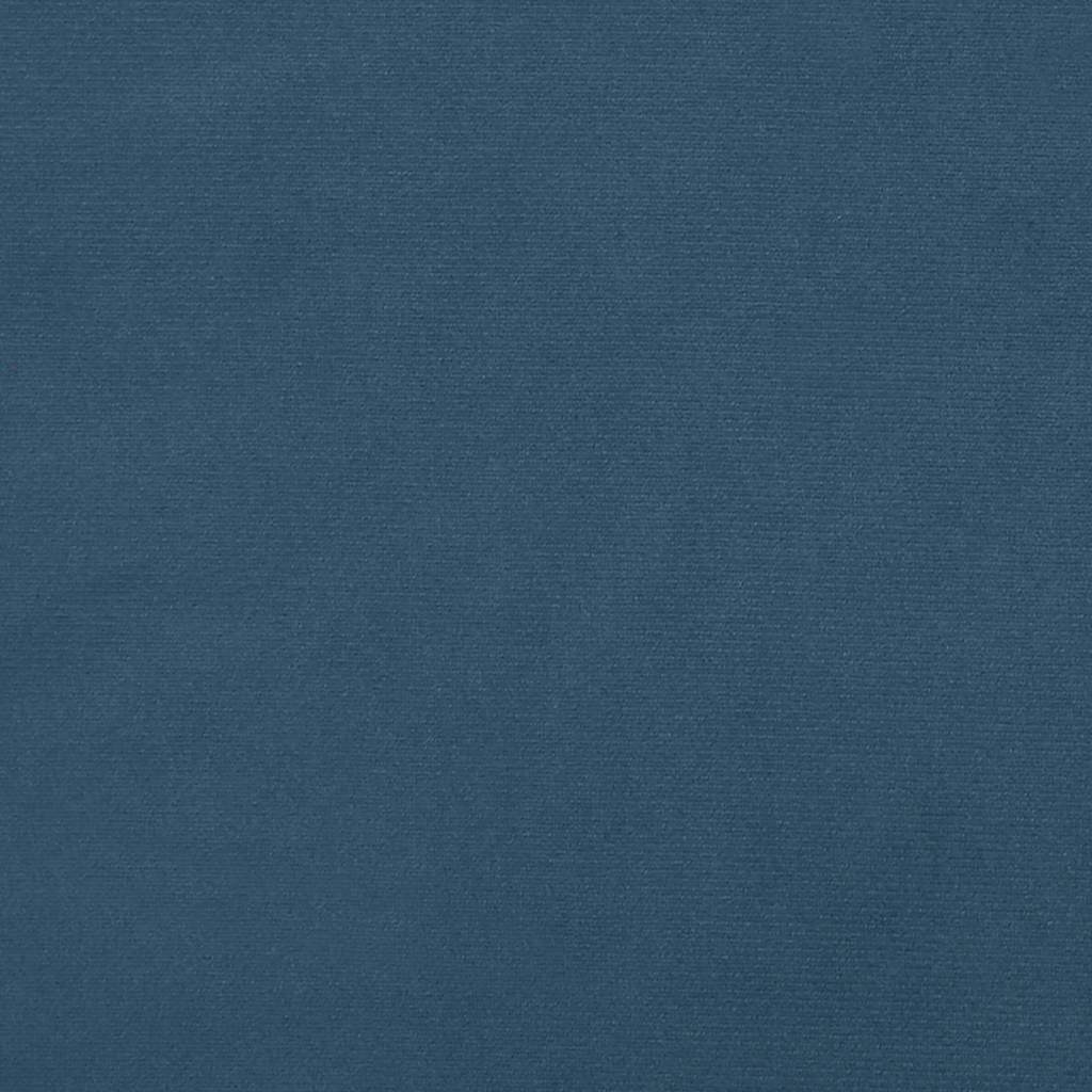 vidaXL Saltea de pat cu arcuri, albastru închis, 90x220x20 cm, catifea vidaXL Saltea de pat cu arcuri, albastru închis, 90x220x20 cm, catifea