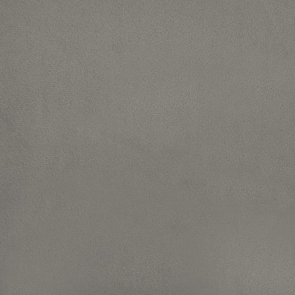 vidaXL Saltea de pat cu arcuri, gri deschis, 100x220x20 cm, catifea vidaXL Saltea de pat cu arcuri, gri deschis, 100x220x20 cm, catifea