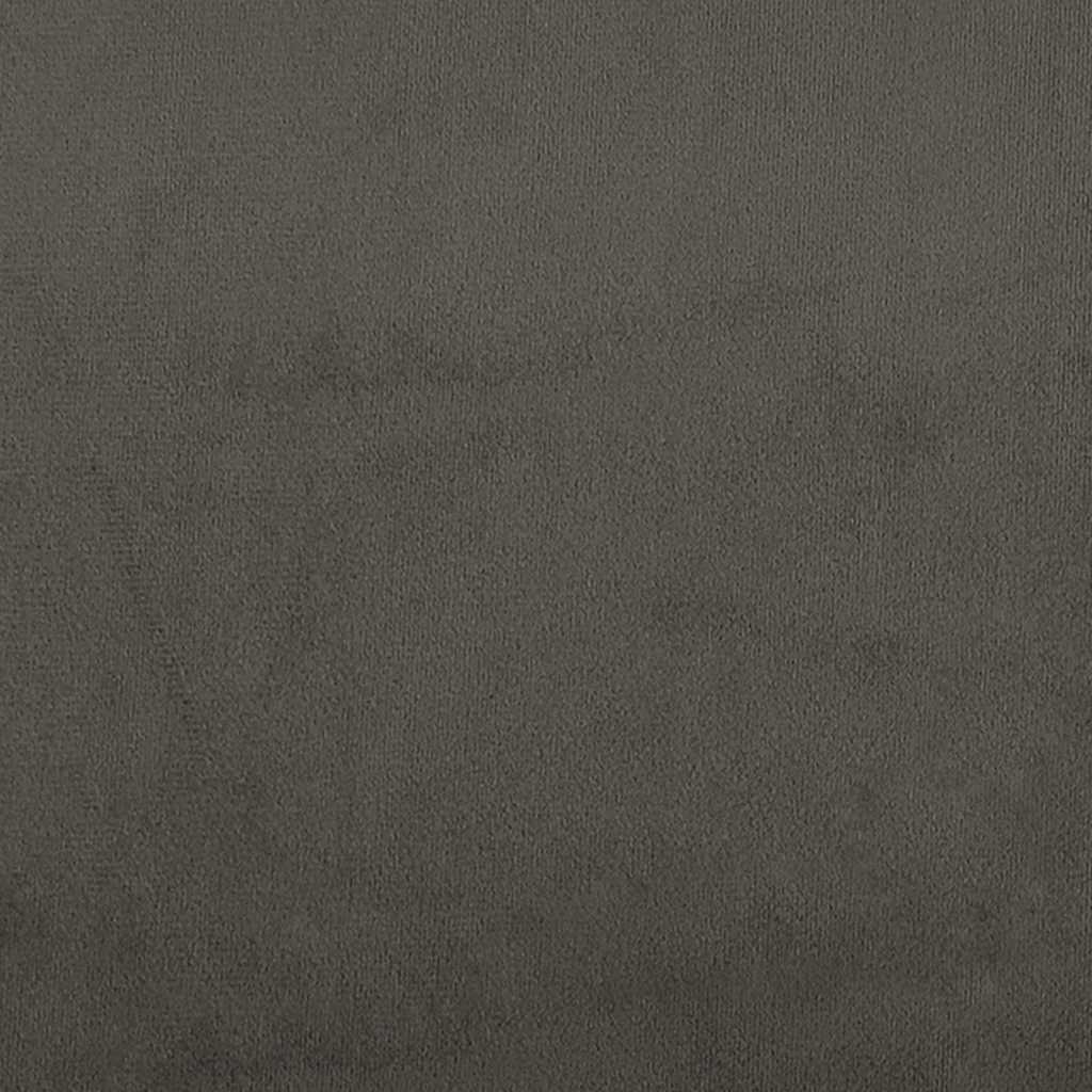 vidaXL Saltea de pat cu arcuri, gri închis, 100x220x20 cm, catifea vidaXL Saltea de pat cu arcuri, gri închis, 100x220x20 cm, catifea