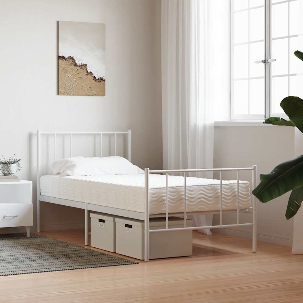 vidaXL Saltea din spumă, alb, 80x220 cm, duritate H2 H3 vidaXL Saltea din spumă, alb, 80x220 cm, duritate H2 H3