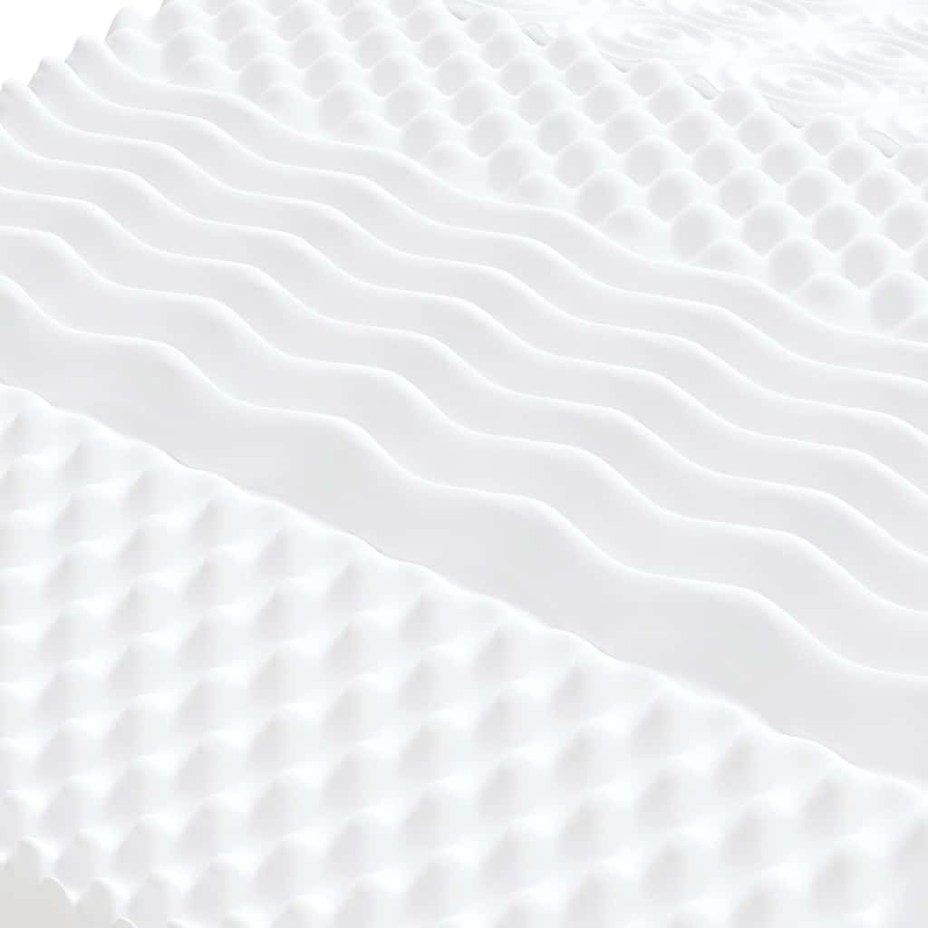 vidaXL Saltea din spumă, alb, 160x210 cm, 7 zone, duritate 20 ILD vidaXL Saltea din spumă, alb, 160x210 cm, 7 zone, duritate 20 ILD