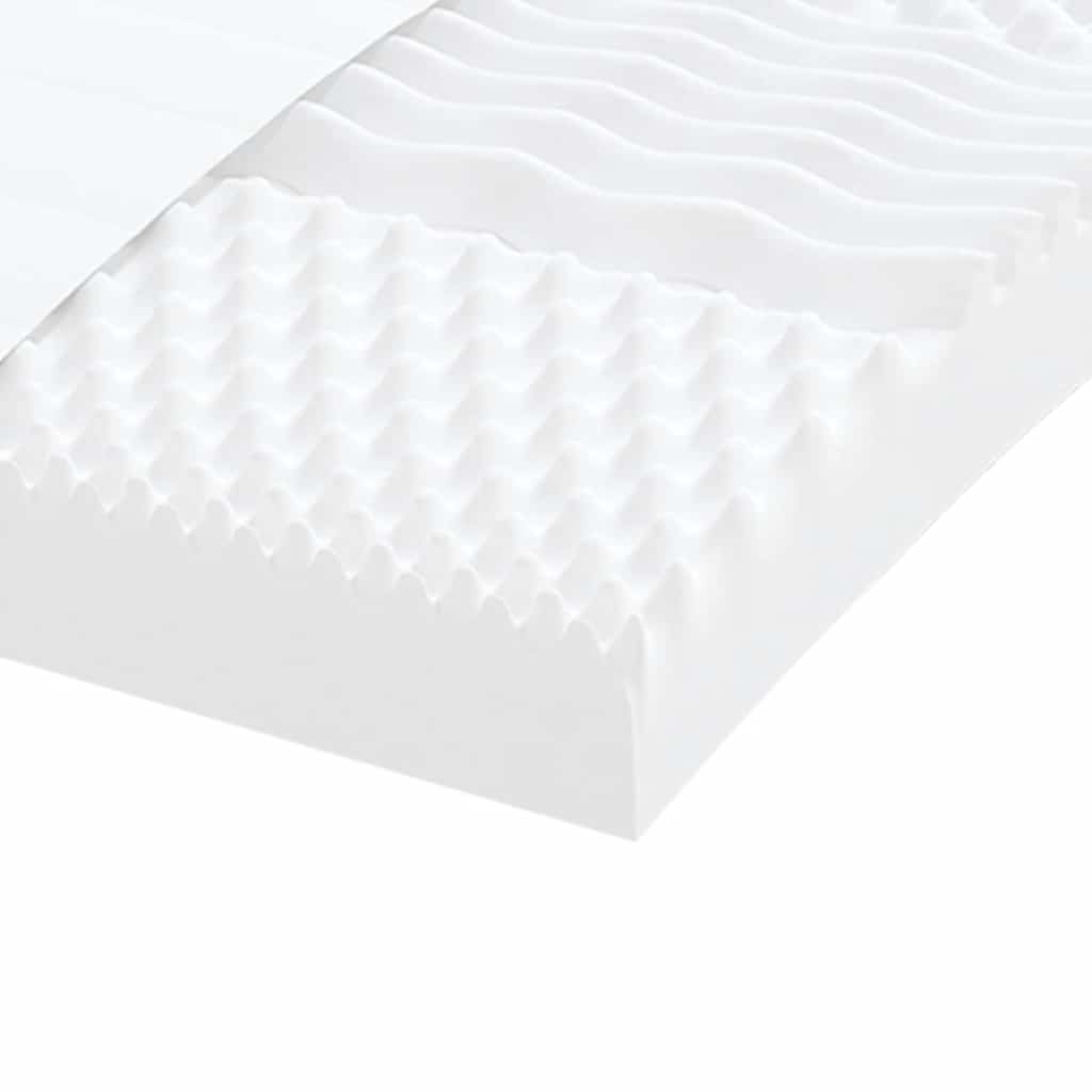 vidaXL Saltea din spumă, alb, 180x210 cm, 7 zone, duritate 20 ILD vidaXL Saltea din spumă, alb, 180x210 cm, 7 zone, duritate 20 ILD