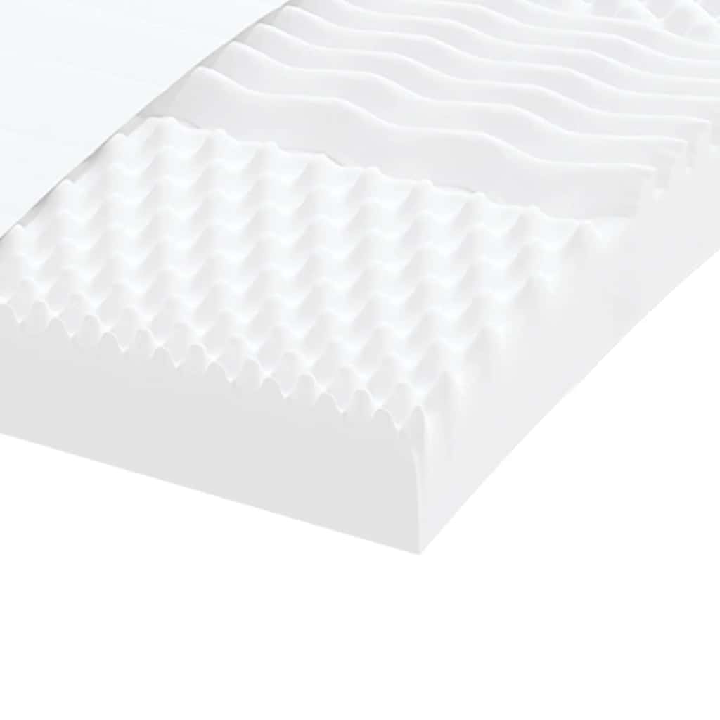 vidaXL Saltea din spumă, alb, 90x220 cm, duritate 7 zone 20 ILD vidaXL Saltea din spumă, alb, 90x220 cm, duritate 7 zone 20 ILD