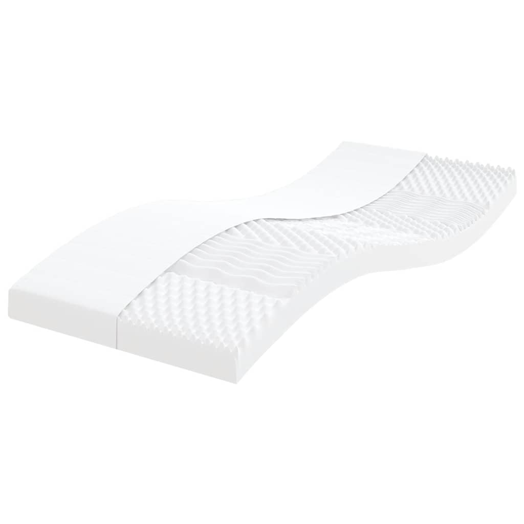 vidaXL Saltea din spumă, alb, 90x220 cm, duritate 7 zone 20 ILD vidaXL Saltea din spumă, alb, 90x220 cm, duritate 7 zone 20 ILD