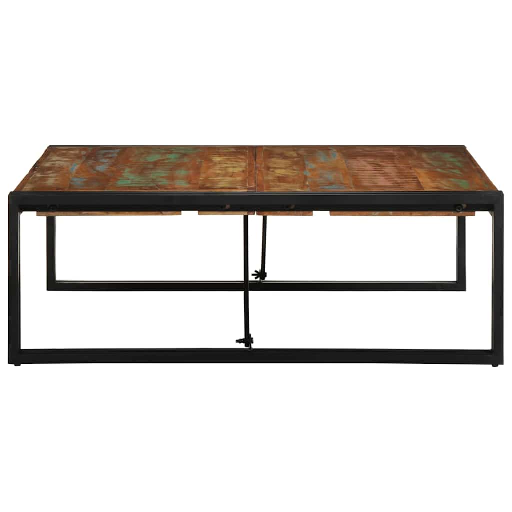 vidaXL Masuta de cafea multicolora 100x100x35 cm lemn masiv recuperat