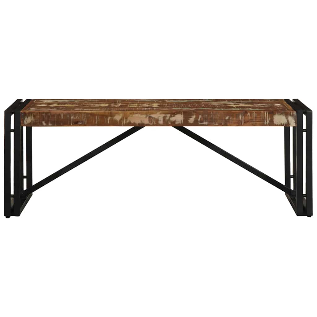 vidaXL Masuta de cafea multicolora 100x50x35 cm lemn masiv recuperat