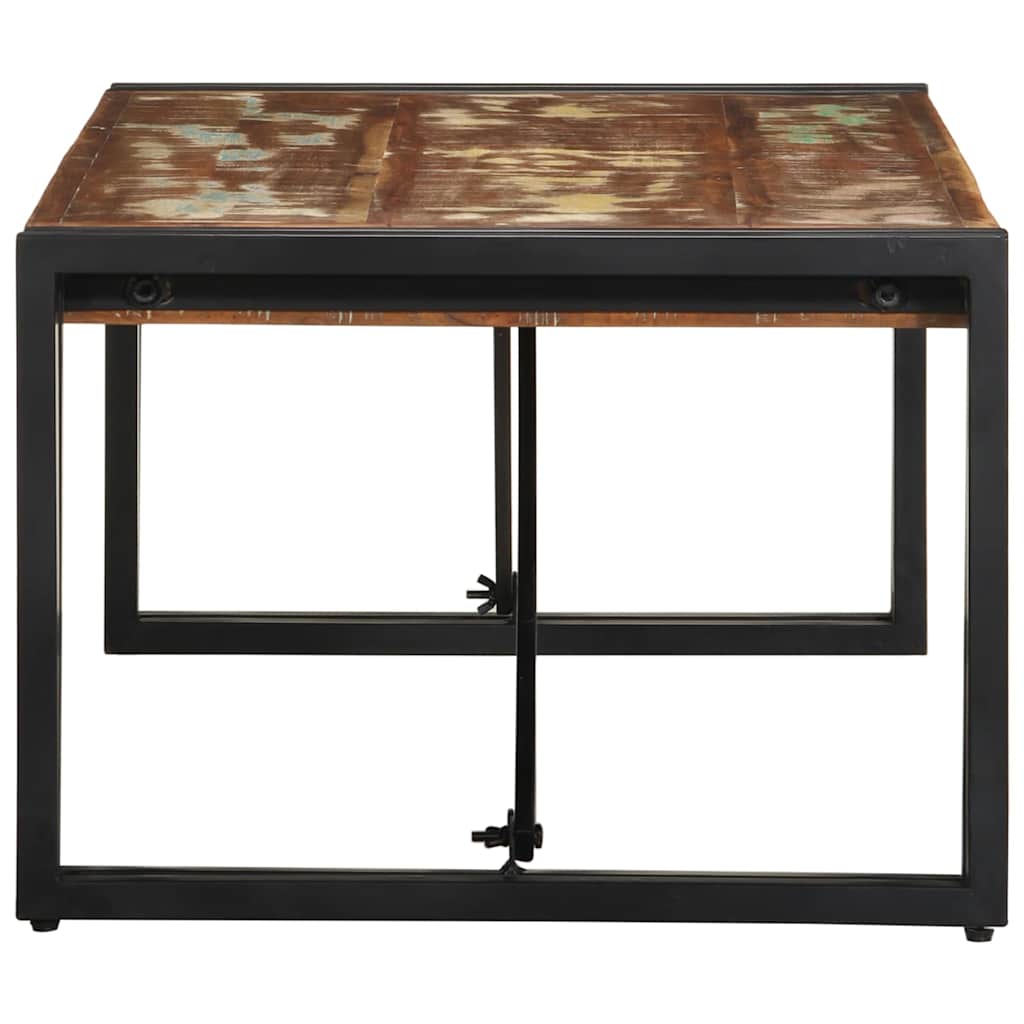 vidaXL Masuta de cafea multicolora 100x50x35 cm lemn masiv recuperat