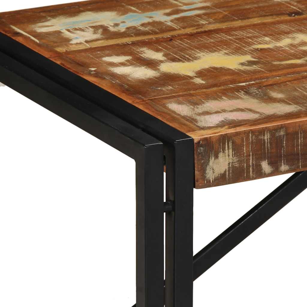 vidaXL Masuta de cafea multicolora 100x50x35 cm lemn masiv recuperat