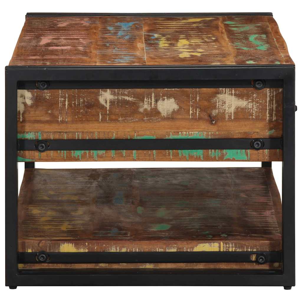 vidaXL Masuta de cafea multicolora 90x50x38 cm lemn masiv recuperat
