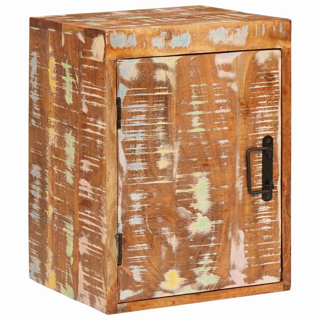 vidaXL Noptieră Maro 35 x 33 x 48 cm Lemn Solid Recuperat