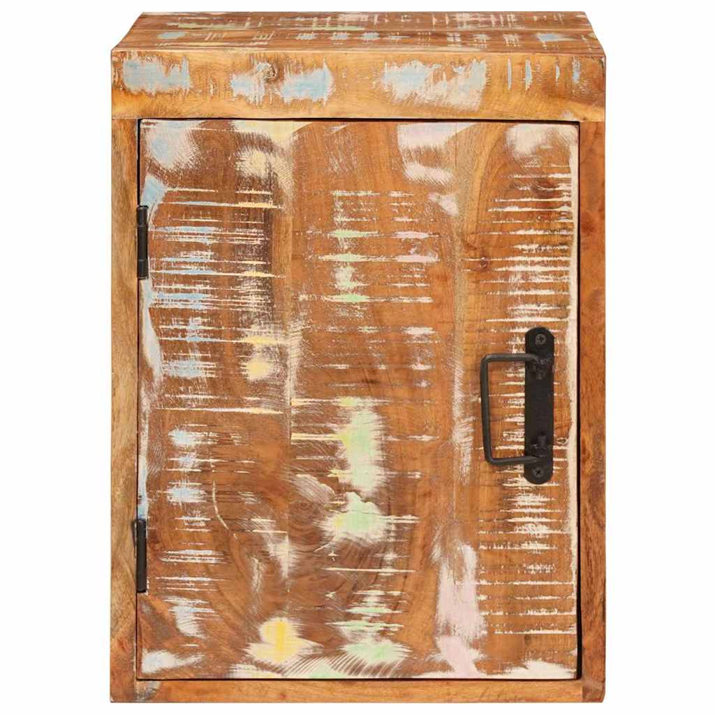 vidaXL Noptieră Maro 35 x 33 x 48 cm Lemn Solid Recuperat