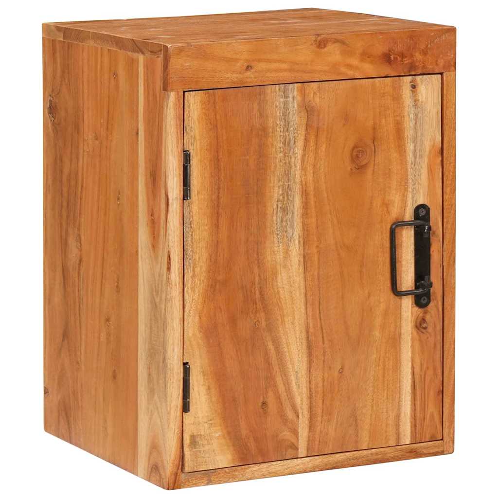 vidaXL Noptieră Maro 35 x 33 x 48 cm Lemn Solid de Acacia