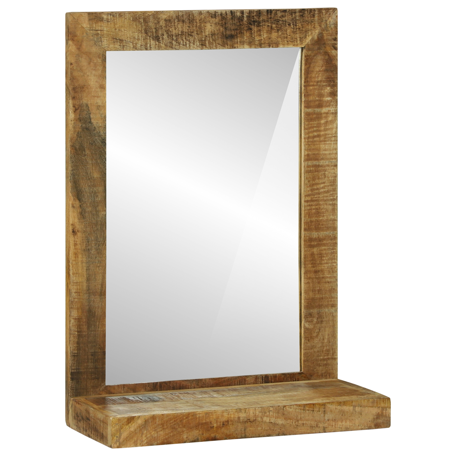 vidaXL Oglindă de baie 50x22x70 cm din lemn masiv de mango brut vidaXL Oglindă de baie 50x22x70 cm din lemn masiv de mango brut