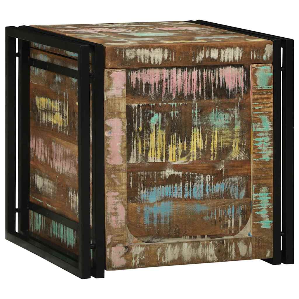 vidaXL Cufere de Depozitare 50 x 50 x 50 cm Lemn masiv recuperat