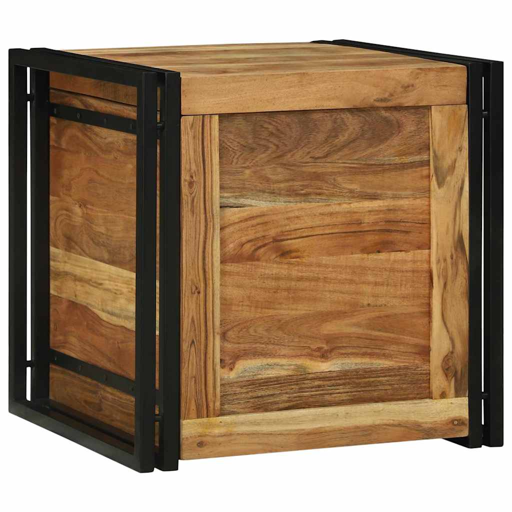 vidaXL Cutie de depozitare Maro 50 x 50 x 50 cm Lemn masiv de acacia vidaXL Cutie de depozitare Maro 50 x 50 x 50 cm Lemn masiv de acacia