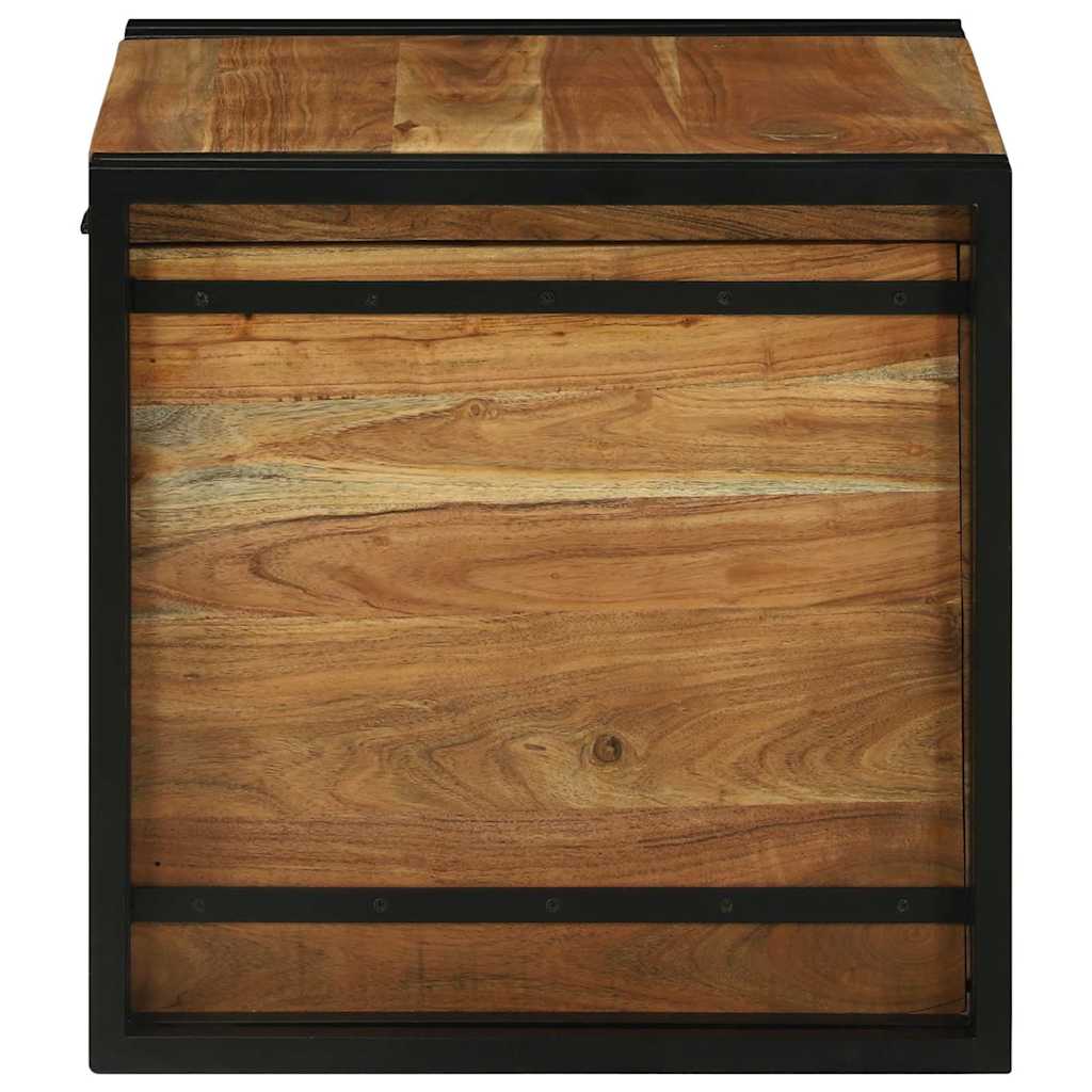 vidaXL Cutie de depozitare Maro 50 x 50 x 50 cm Lemn masiv de acacia vidaXL Cutie de depozitare Maro 50 x 50 x 50 cm Lemn masiv de acacia