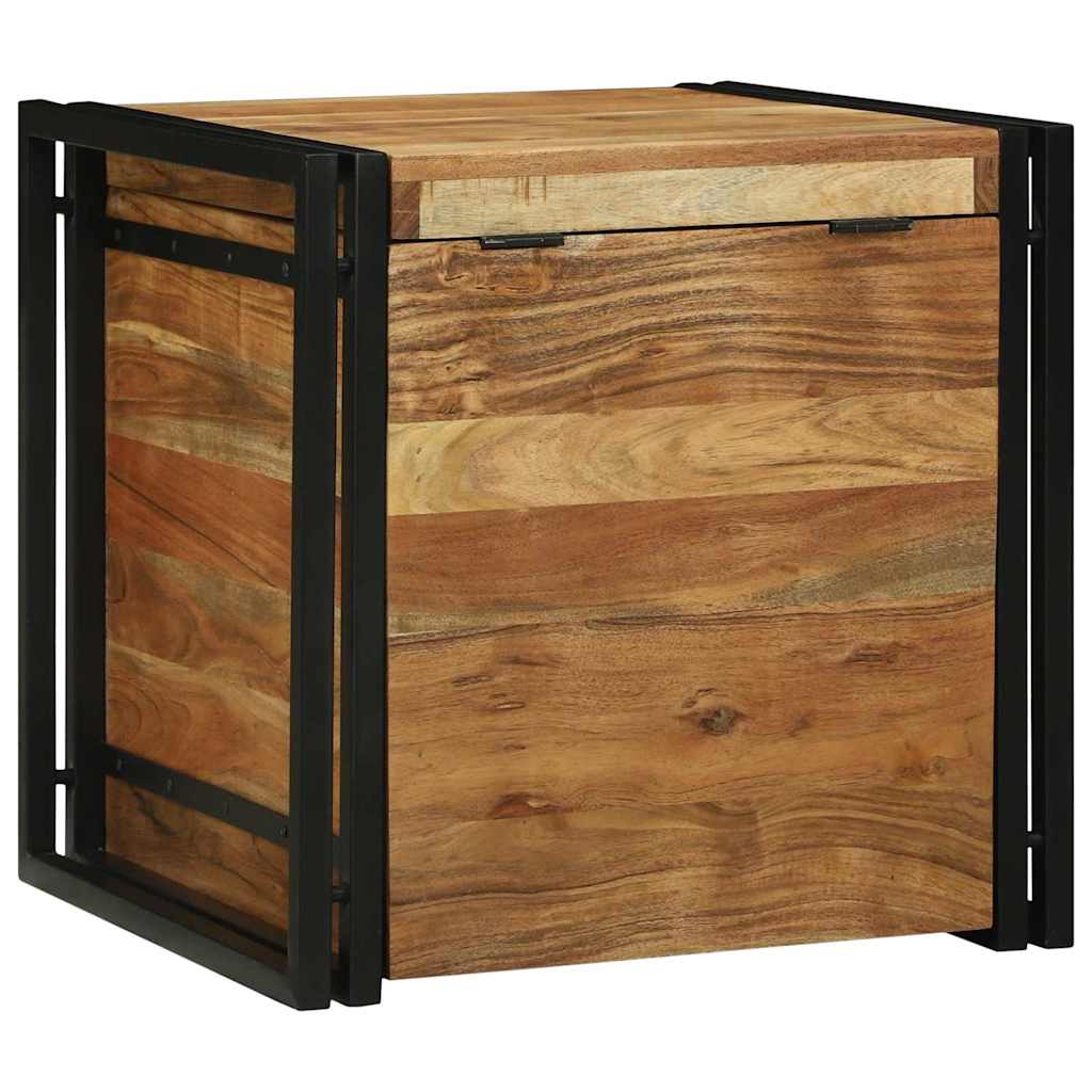 vidaXL Cutie de depozitare Maro 50 x 50 x 50 cm Lemn masiv de acacia vidaXL Cutie de depozitare Maro 50 x 50 x 50 cm Lemn masiv de acacia