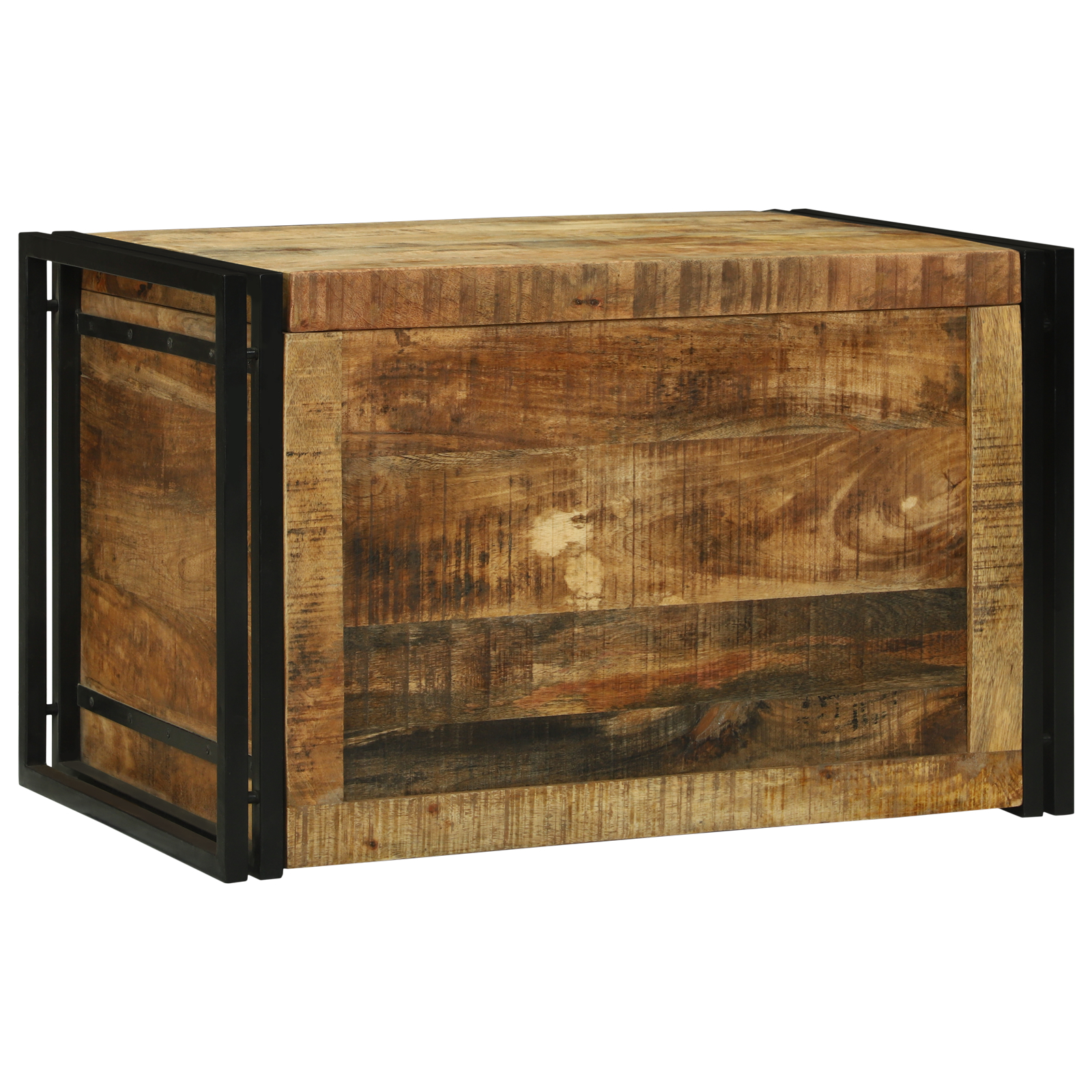 vidaXL Cufăr de depozitare - 80 x 50 x 50 cm, din lemn masiv de mango vidaXL Cufăr de depozitare - 80 x 50 x 50 cm, din lemn masiv de mango