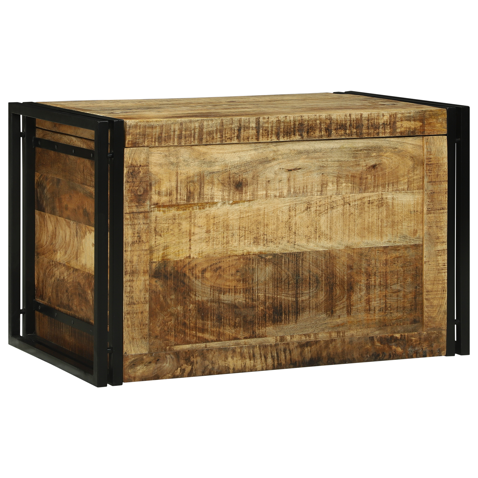 vidaXL Cufăr de depozitare - 80 x 50 x 50 cm, din lemn masiv de mango vidaXL Cufăr de depozitare - 80 x 50 x 50 cm, din lemn masiv de mango
