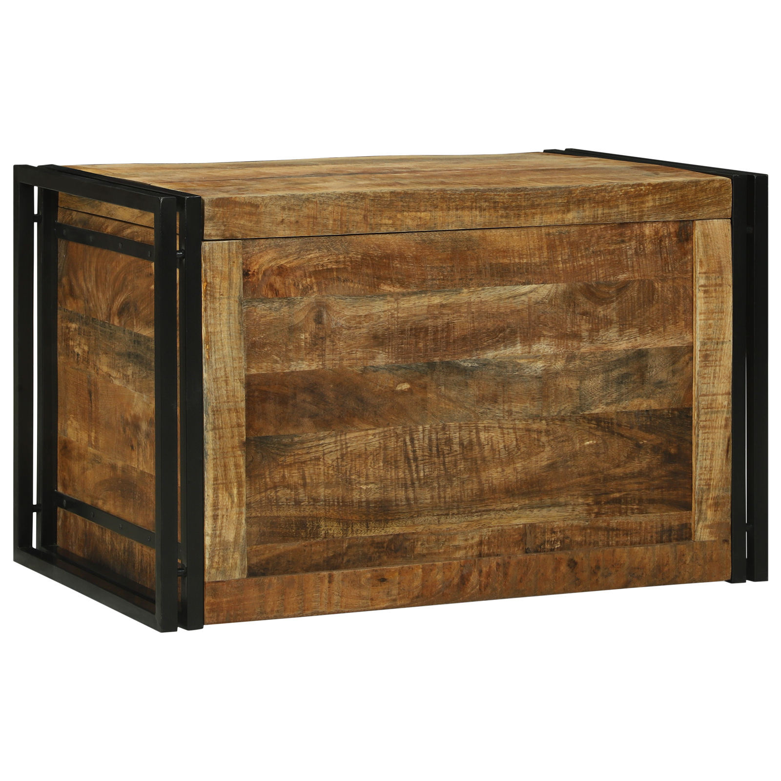 vidaXL Cufăr de depozitare - 80 x 50 x 50 cm, din lemn masiv de mango vidaXL Cufăr de depozitare - 80 x 50 x 50 cm, din lemn masiv de mango