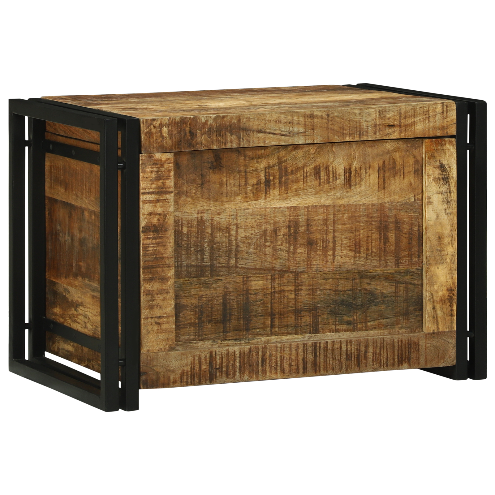 vidaXL Cutie de depozitare 60 x 40 x 41 cm - din lemn masiv de mango