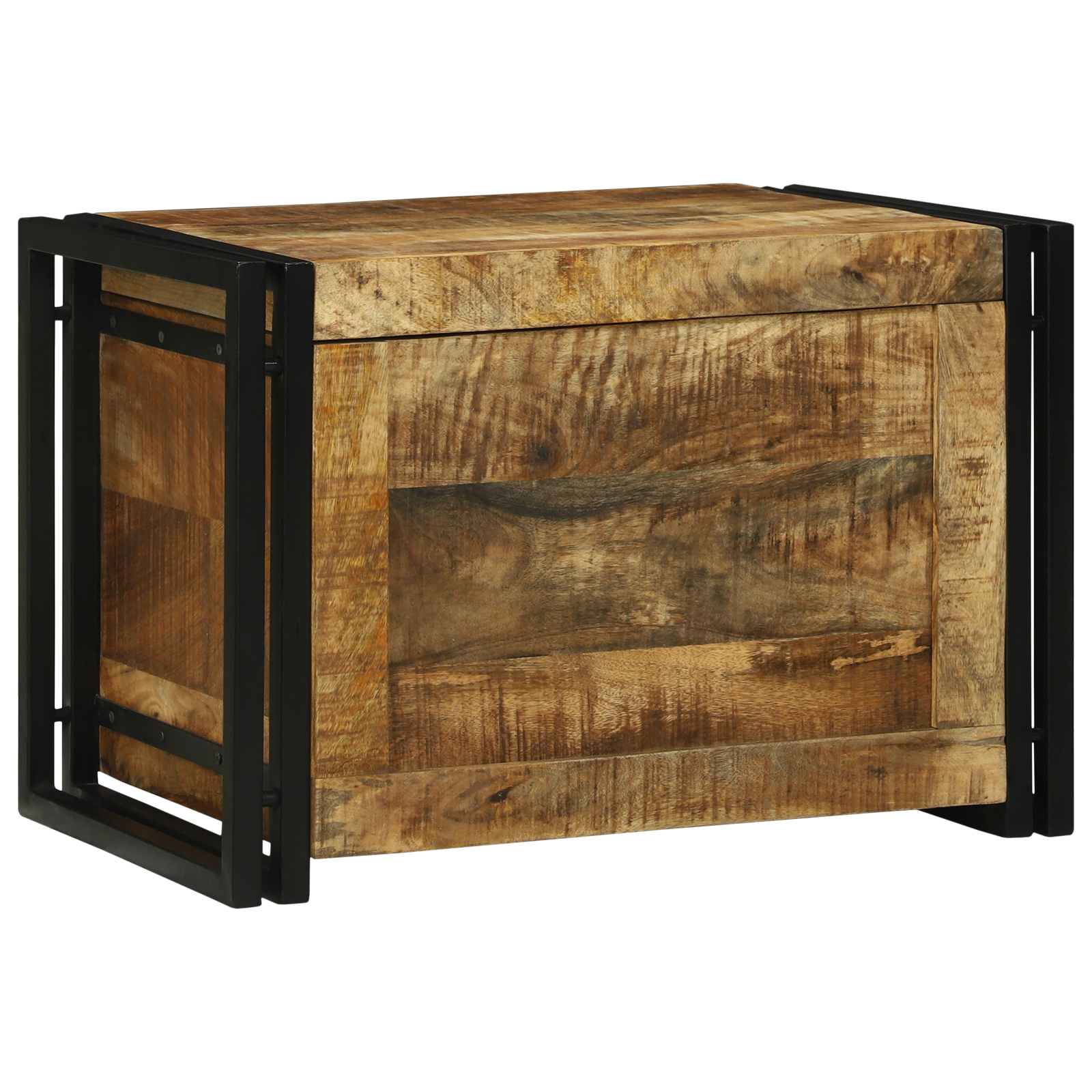 vidaXL Cutie de depozitare 60 x 40 x 41 cm - din lemn masiv de mango
